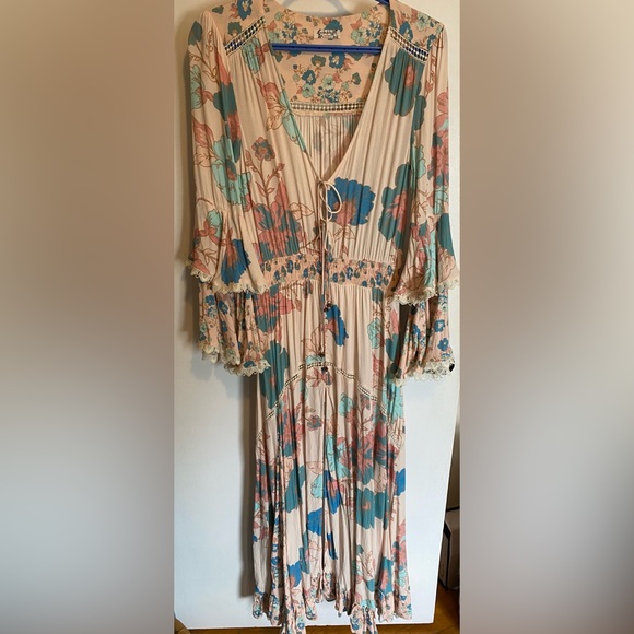 SOLD Free People Penny Printed Maxi Bodysuit - Picture 4 of 7